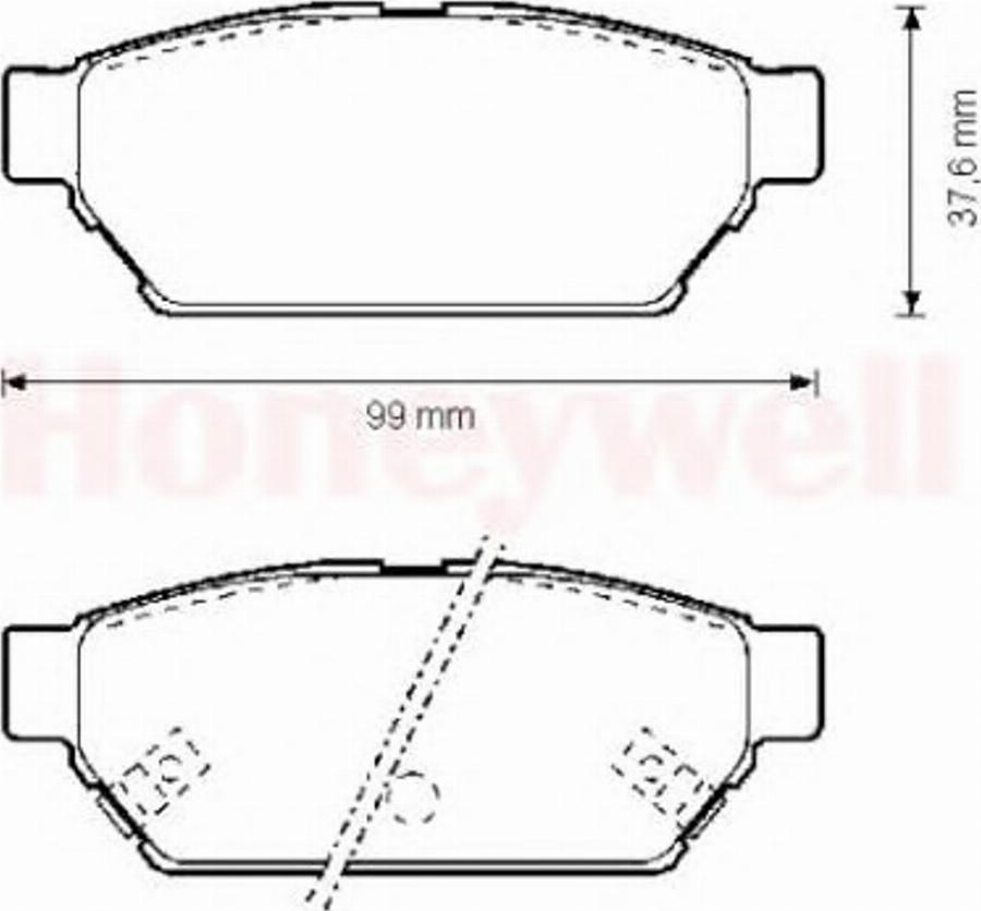 BENDIX 571943B - Kit de plaquettes de frein, frein à disque cwaw.fr