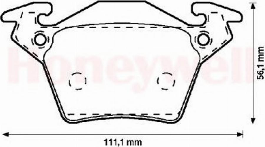 BENDIX 571947B - Kit de plaquettes de frein, frein à disque cwaw.fr