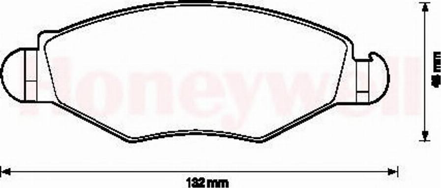 BENDIX 571954B - Kit de plaquettes de frein, frein à disque cwaw.fr