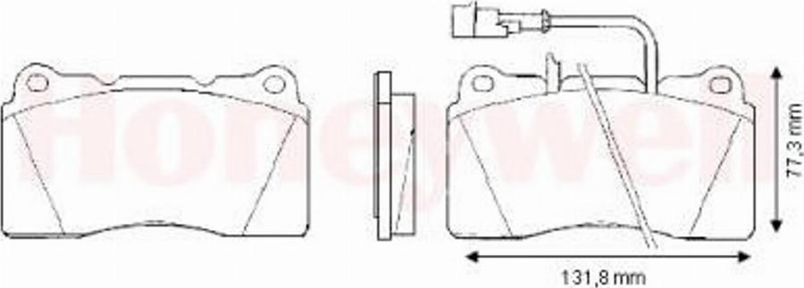 BENDIX 571952 B - Kit de plaquettes de frein, frein à disque cwaw.fr