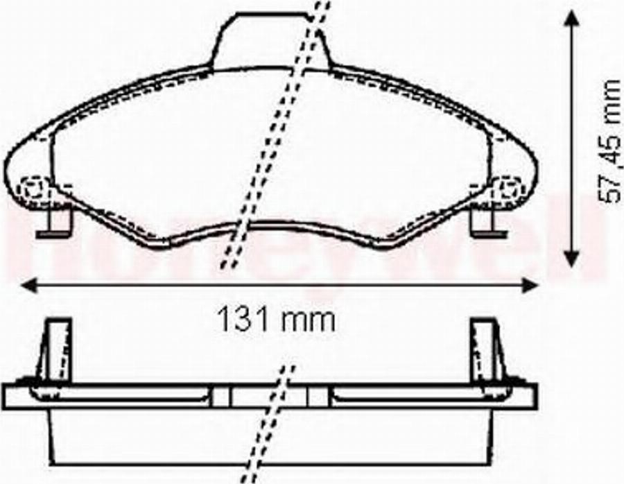 BENDIX 571964X - Kit de plaquettes de frein, frein à disque cwaw.fr