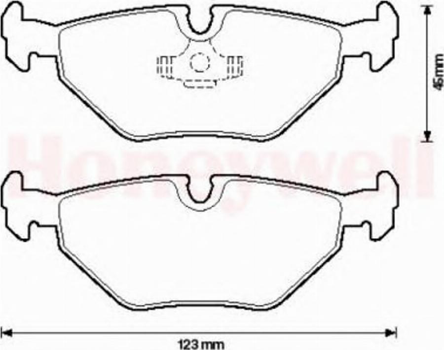 BENDIX 571960B - Kit de plaquettes de frein, frein à disque cwaw.fr