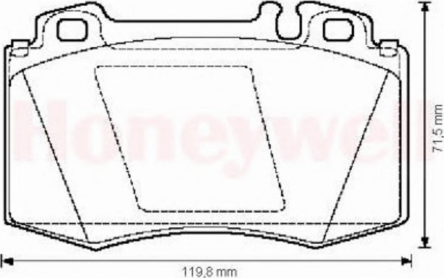 BENDIX 571961B - Kit de plaquettes de frein, frein à disque cwaw.fr