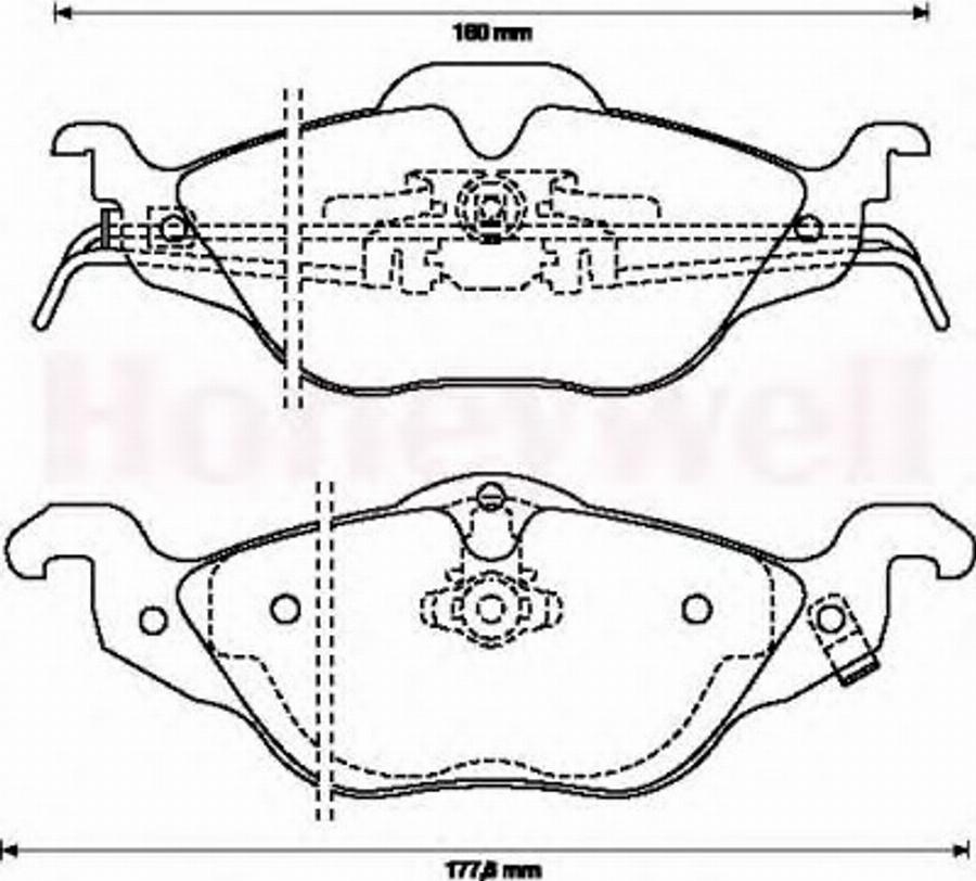 BENDIX 571968B - Kit de plaquettes de frein, frein à disque cwaw.fr