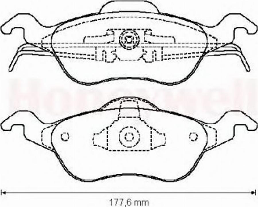 BENDIX 571967 B - Kit de plaquettes de frein, frein à disque cwaw.fr