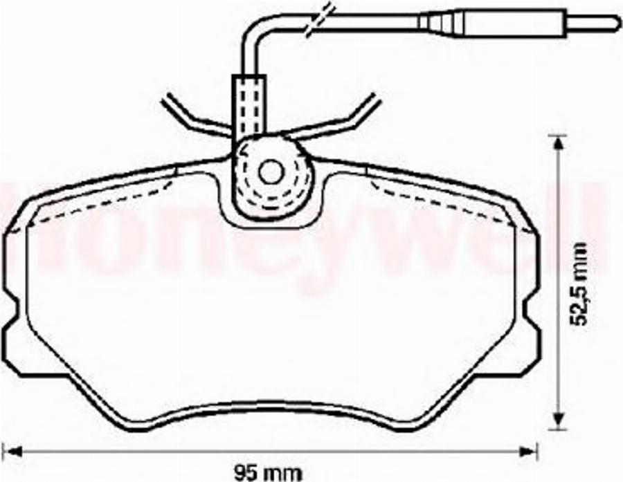 BENDIX 571904B - Kit de plaquettes de frein, frein à disque cwaw.fr