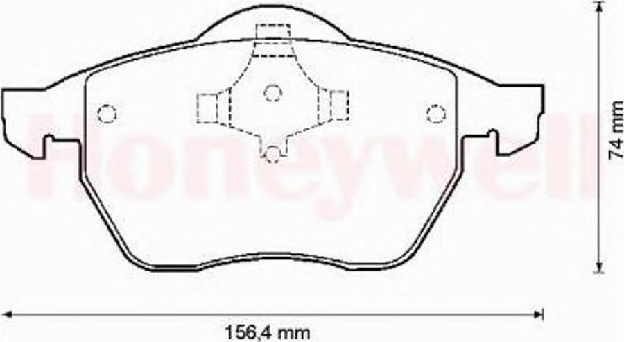 BENDIX 571900B - Kit de plaquettes de frein, frein à disque cwaw.fr