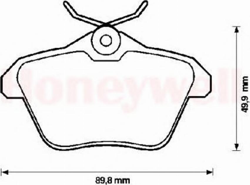 BENDIX 571908B - Kit de plaquettes de frein, frein à disque cwaw.fr