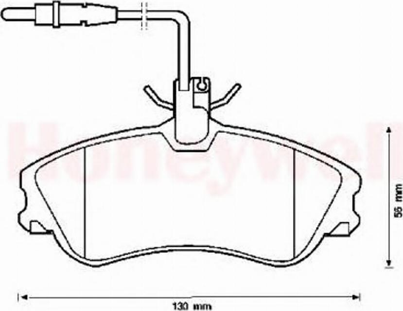 BENDIX 571919B - Kit de plaquettes de frein, frein à disque cwaw.fr