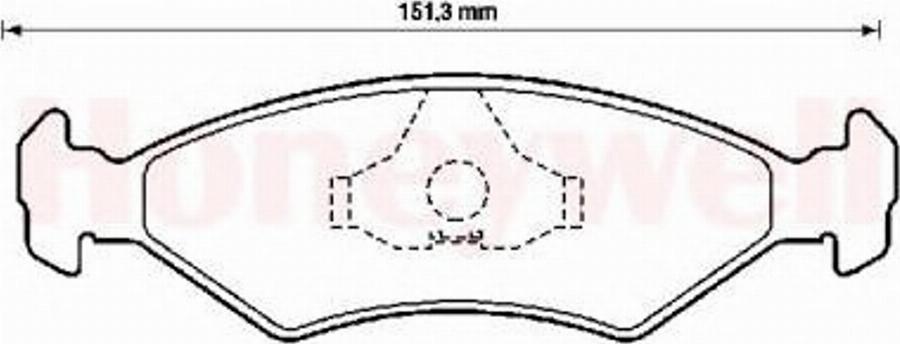 BENDIX 571914B - Kit de plaquettes de frein, frein à disque cwaw.fr