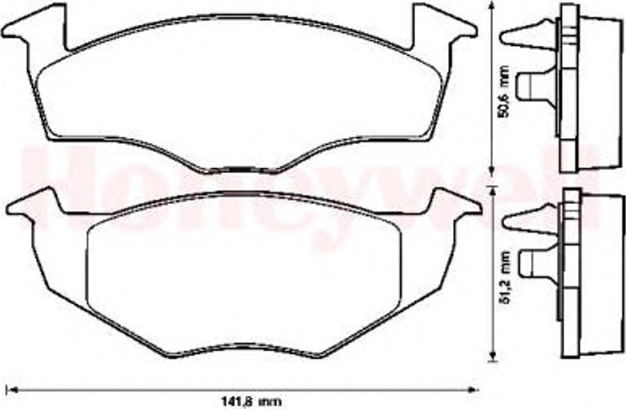 BENDIX 571915B - Kit de plaquettes de frein, frein à disque cwaw.fr