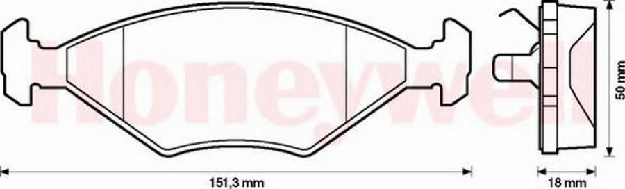 BENDIX 571916B - Kit de plaquettes de frein, frein à disque cwaw.fr