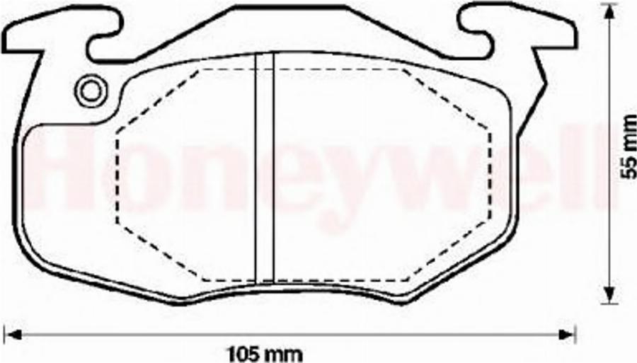 BENDIX 571911B - Kit de plaquettes de frein, frein à disque cwaw.fr