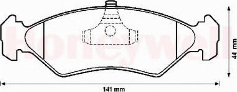 BENDIX 571913B - Kit de plaquettes de frein, frein à disque cwaw.fr