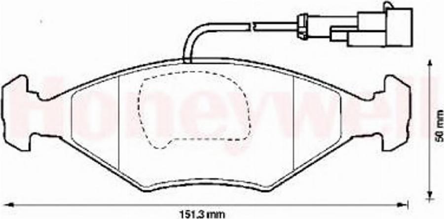 BENDIX 571917B - Kit de plaquettes de frein, frein à disque cwaw.fr