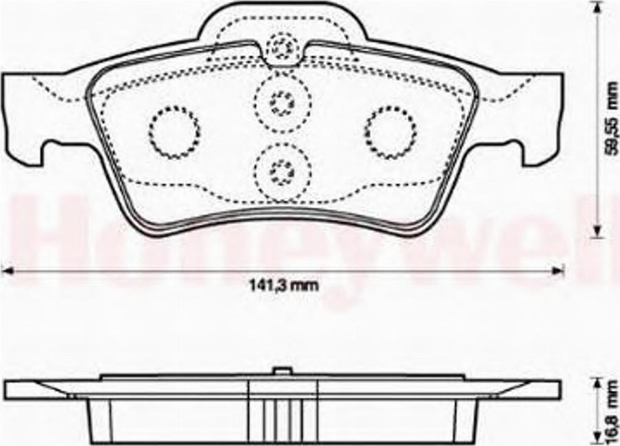 BENDIX 571989B - Kit de plaquettes de frein, frein à disque cwaw.fr