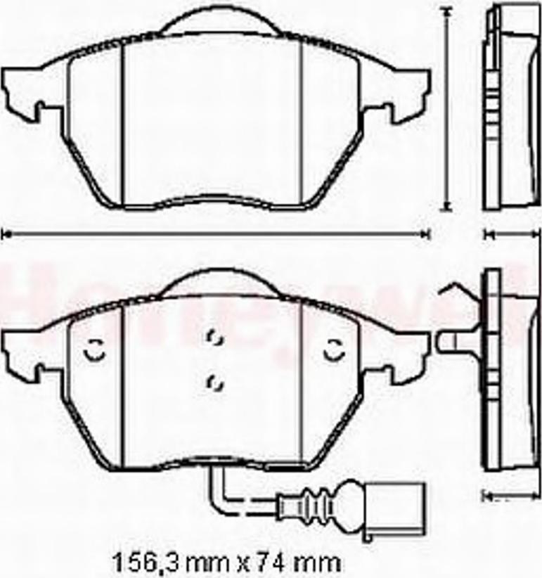 BENDIX 571984 B - Kit de plaquettes de frein, frein à disque cwaw.fr