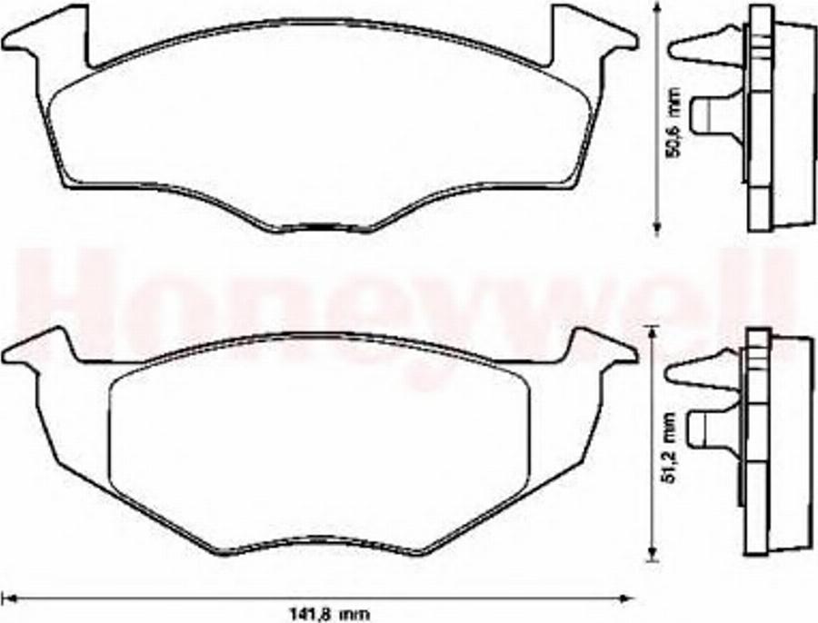 BENDIX 571939 B - Kit de plaquettes de frein, frein à disque cwaw.fr