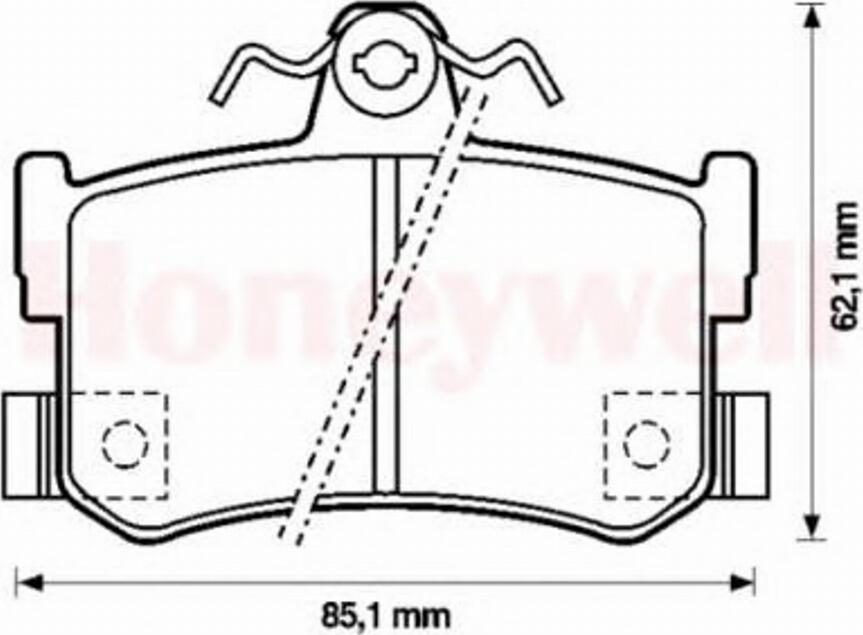 BENDIX 571938 B - Kit de plaquettes de frein, frein à disque cwaw.fr