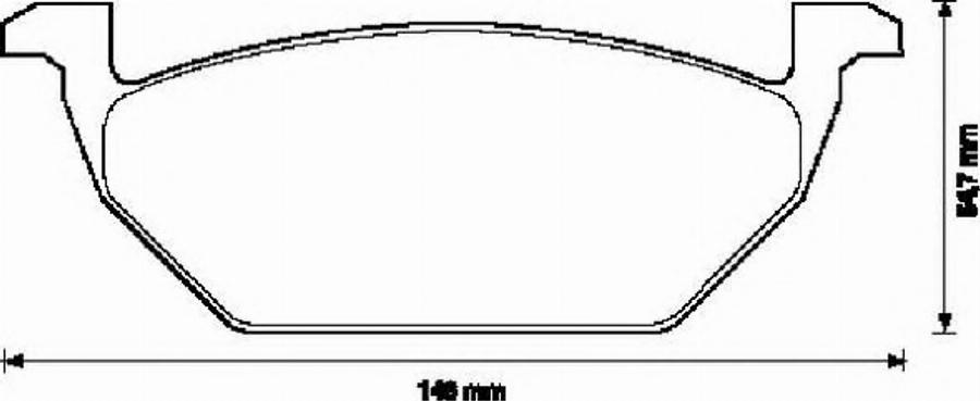 BENDIX 571929B - Kit de plaquettes de frein, frein à disque cwaw.fr