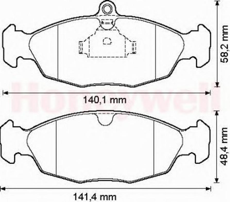 BENDIX 571924B - Kit de plaquettes de frein, frein à disque cwaw.fr