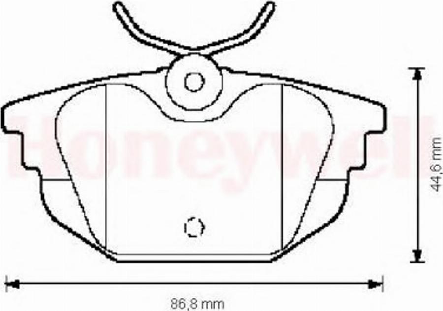 BENDIX 571979B - Kit de plaquettes de frein, frein à disque cwaw.fr