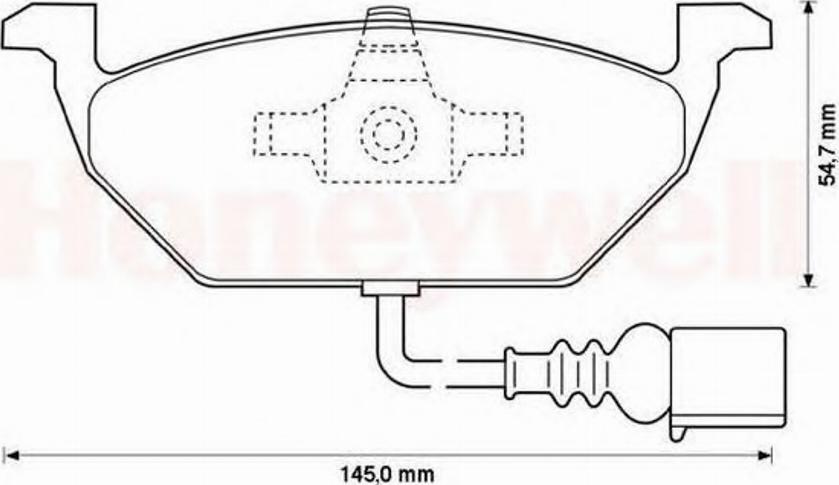 BENDIX 571971B - Kit de plaquettes de frein, frein à disque cwaw.fr