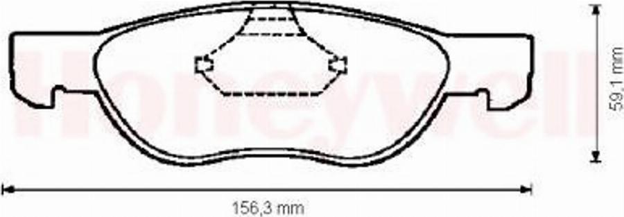 BENDIX 571973B - Kit de plaquettes de frein, frein à disque cwaw.fr