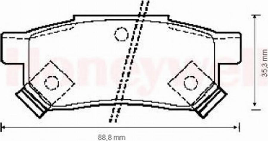 BENDIX 571977B - Kit de plaquettes de frein, frein à disque cwaw.fr