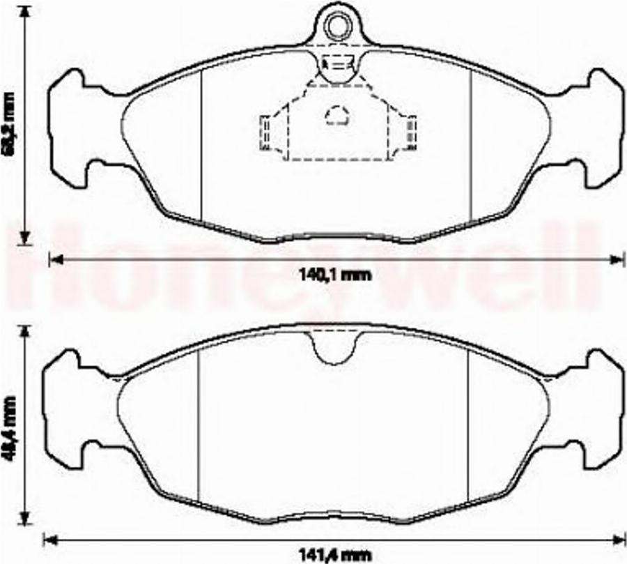 BENDIX 571492B - Kit de plaquettes de frein, frein à disque cwaw.fr