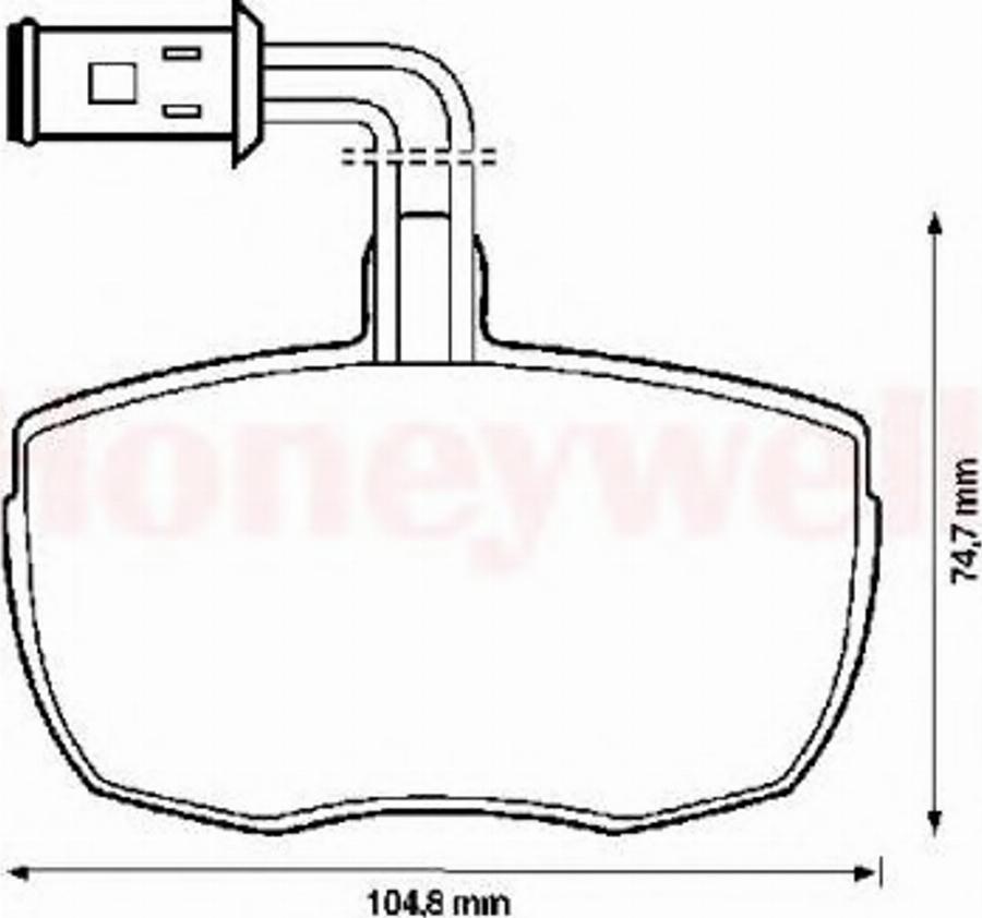 BENDIX 571444B - Kit de plaquettes de frein, frein à disque cwaw.fr