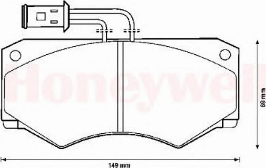 BENDIX 571446B - Kit de plaquettes de frein, frein à disque cwaw.fr