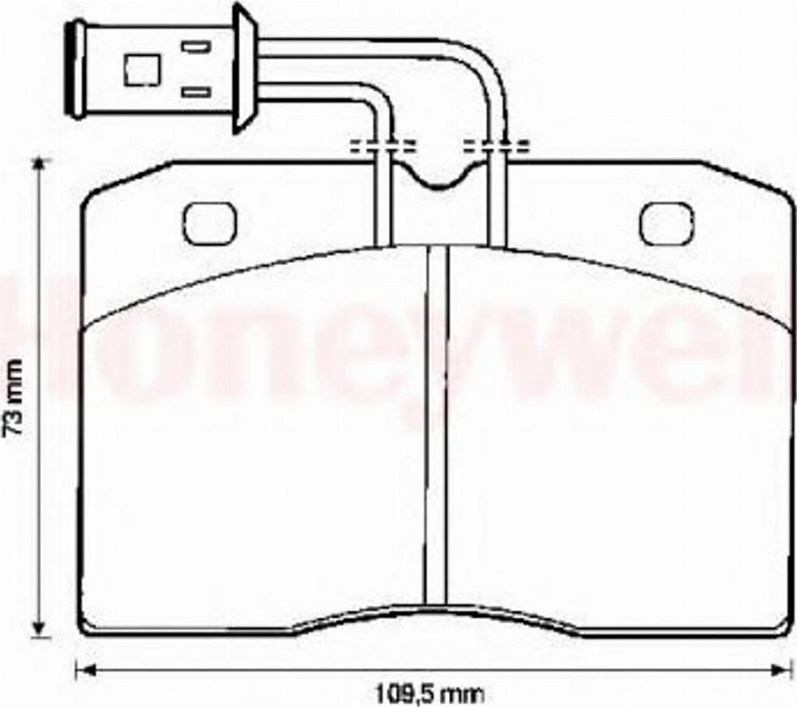 BENDIX 571447B - Kit de plaquettes de frein, frein à disque cwaw.fr