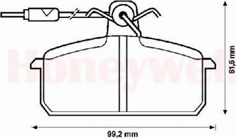 BENDIX 571454B - Kit de plaquettes de frein, frein à disque cwaw.fr