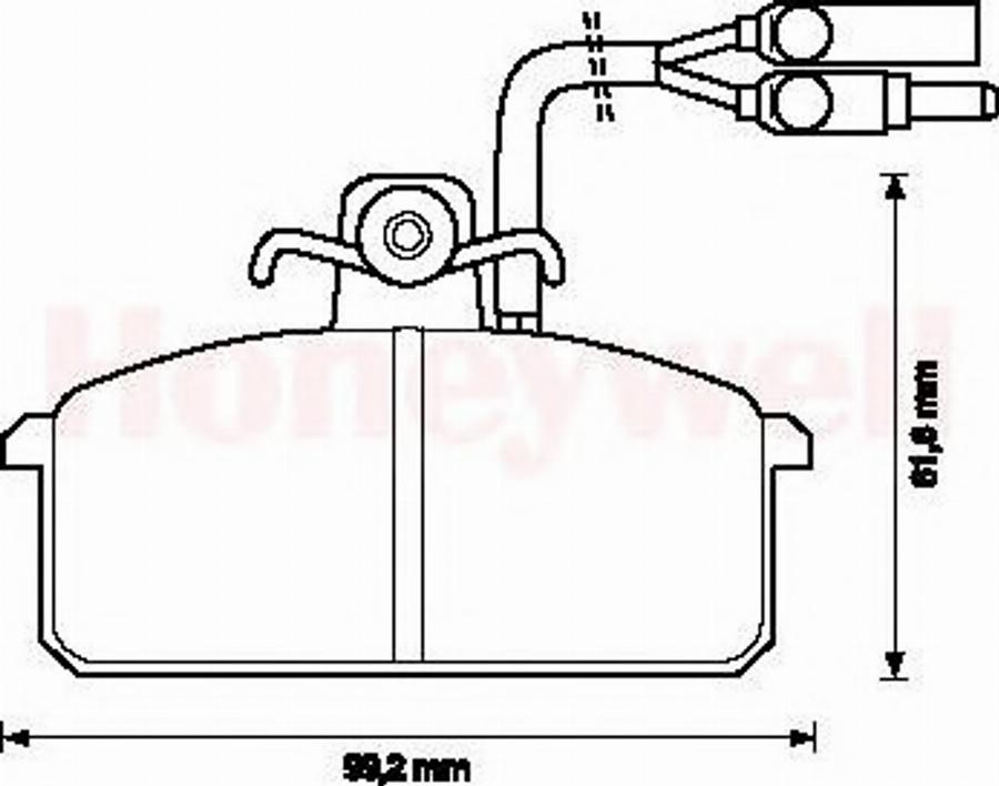 BENDIX 571455B - Kit de plaquettes de frein, frein à disque cwaw.fr