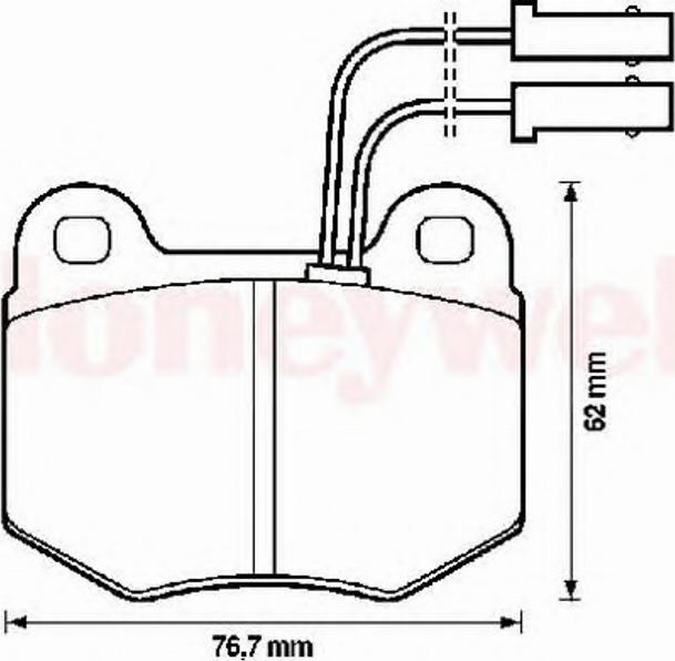 BENDIX 571450B - Kit de plaquettes de frein, frein à disque cwaw.fr