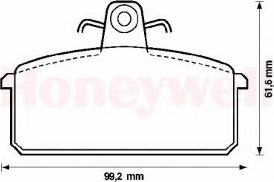 BENDIX 571453B - Kit de plaquettes de frein, frein à disque cwaw.fr