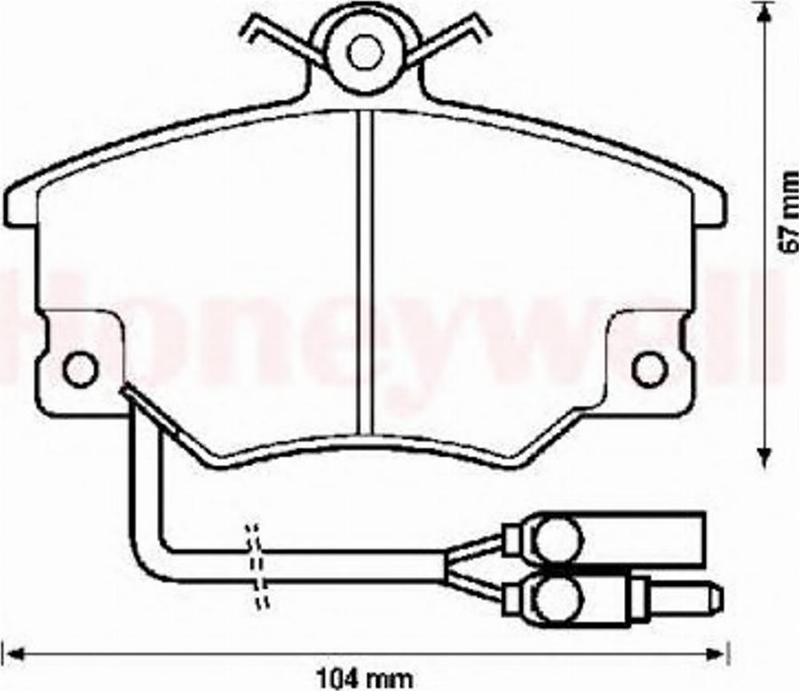 BENDIX 571452B - Kit de plaquettes de frein, frein à disque cwaw.fr