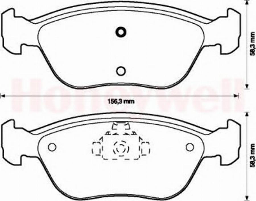 BENDIX 571457X - Kit de plaquettes de frein, frein à disque cwaw.fr