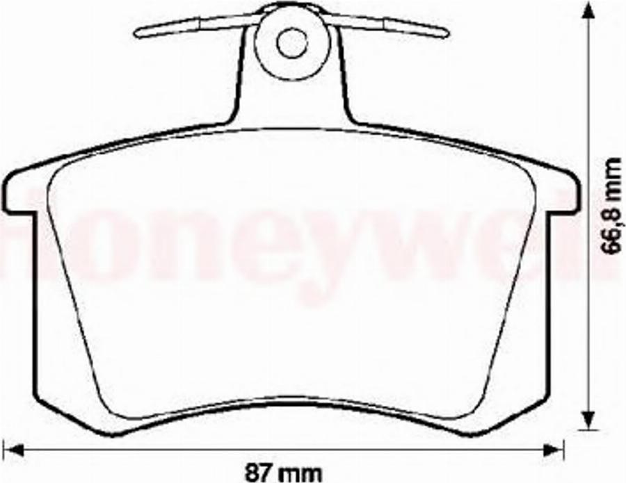 BENDIX 571462B - Kit de plaquettes de frein, frein à disque cwaw.fr