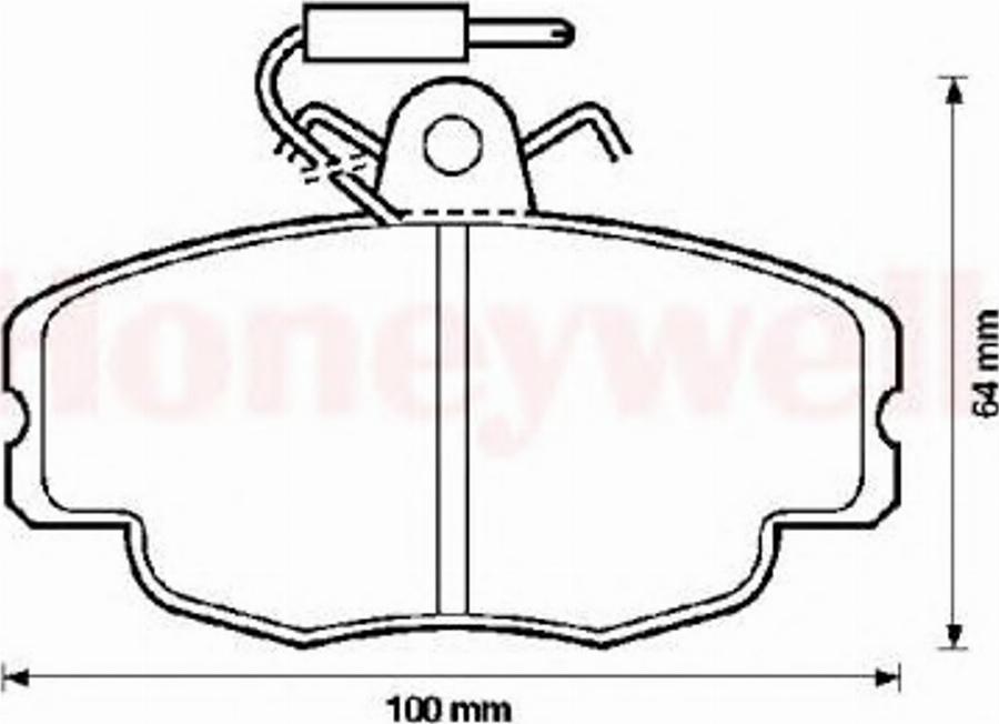 BENDIX 571405B - Kit de plaquettes de frein, frein à disque cwaw.fr