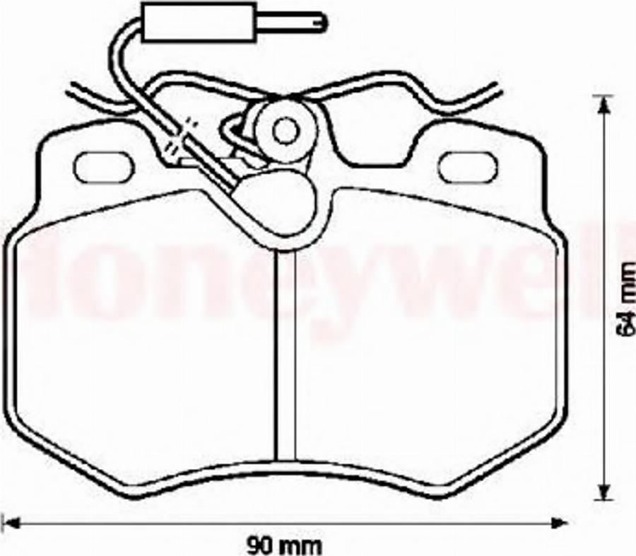 BENDIX 571406B - Kit de plaquettes de frein, frein à disque cwaw.fr