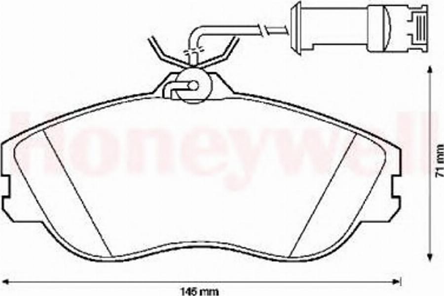 BENDIX 571402B - Kit de plaquettes de frein, frein à disque cwaw.fr