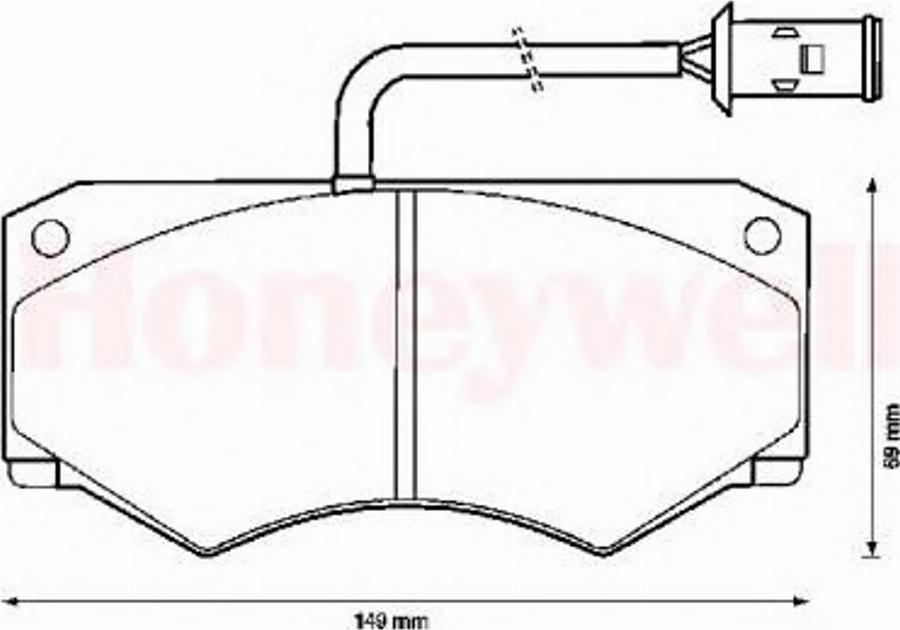 BENDIX 571419B - Kit de plaquettes de frein, frein à disque cwaw.fr