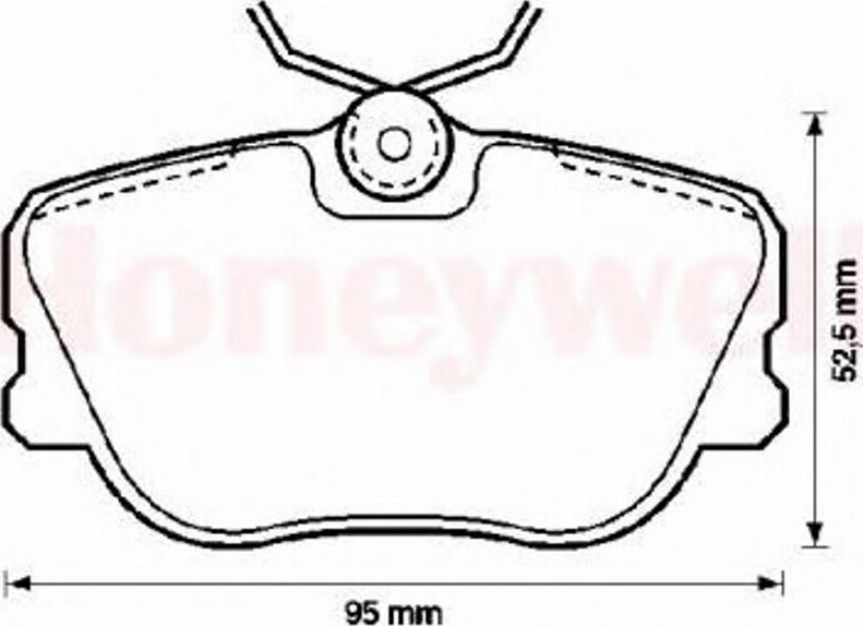 BENDIX 571415B - Kit de plaquettes de frein, frein à disque cwaw.fr