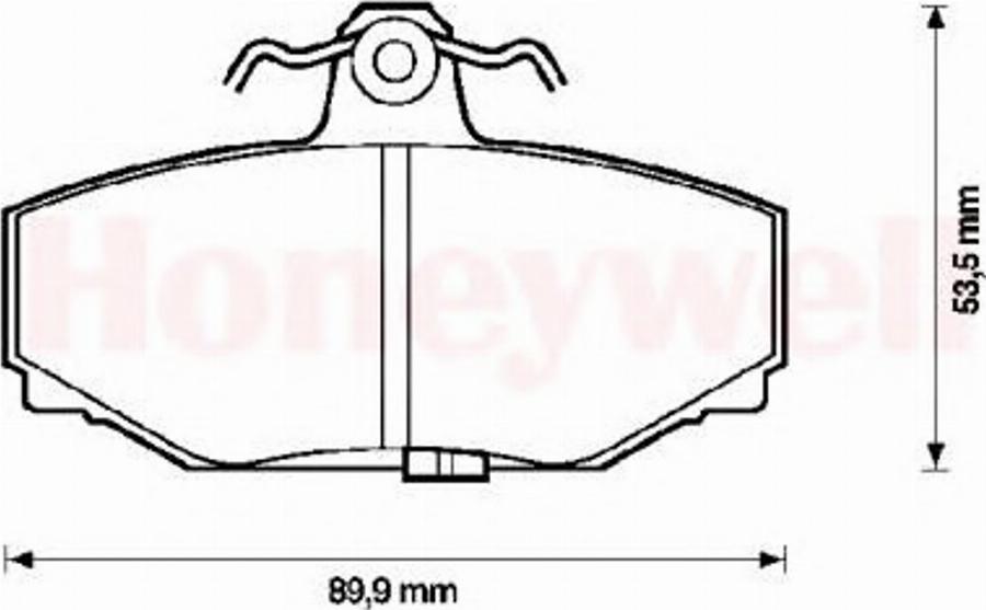 BENDIX 571418 B - Kit de plaquettes de frein, frein à disque cwaw.fr