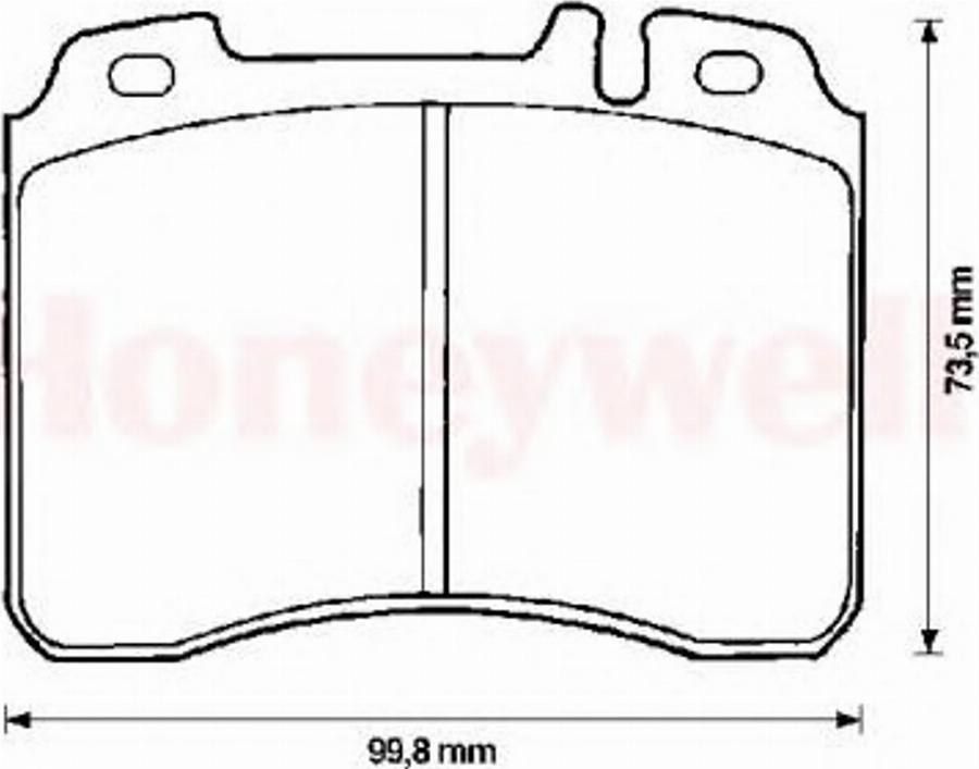 BENDIX 571413B - Kit de plaquettes de frein, frein à disque cwaw.fr