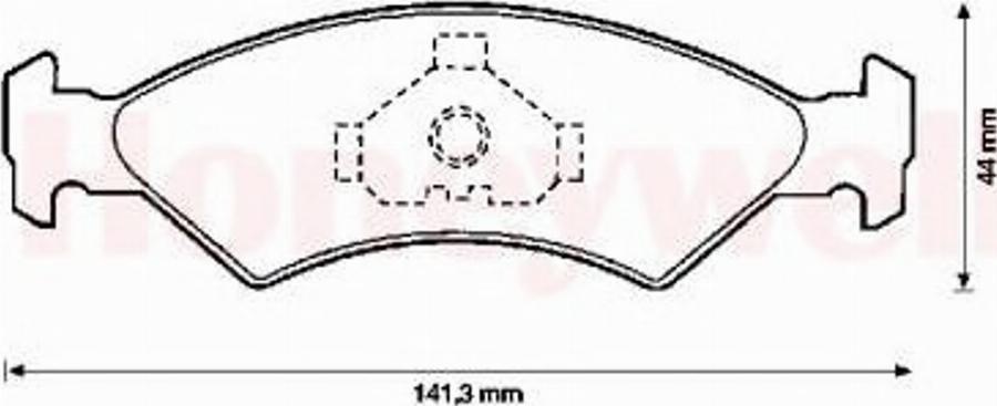 BENDIX 571412B - Kit de plaquettes de frein, frein à disque cwaw.fr