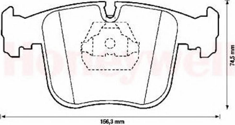 BENDIX 571485B - Kit de plaquettes de frein, frein à disque cwaw.fr