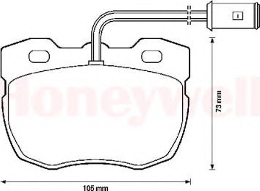 BENDIX 571439B - Kit de plaquettes de frein, frein à disque cwaw.fr